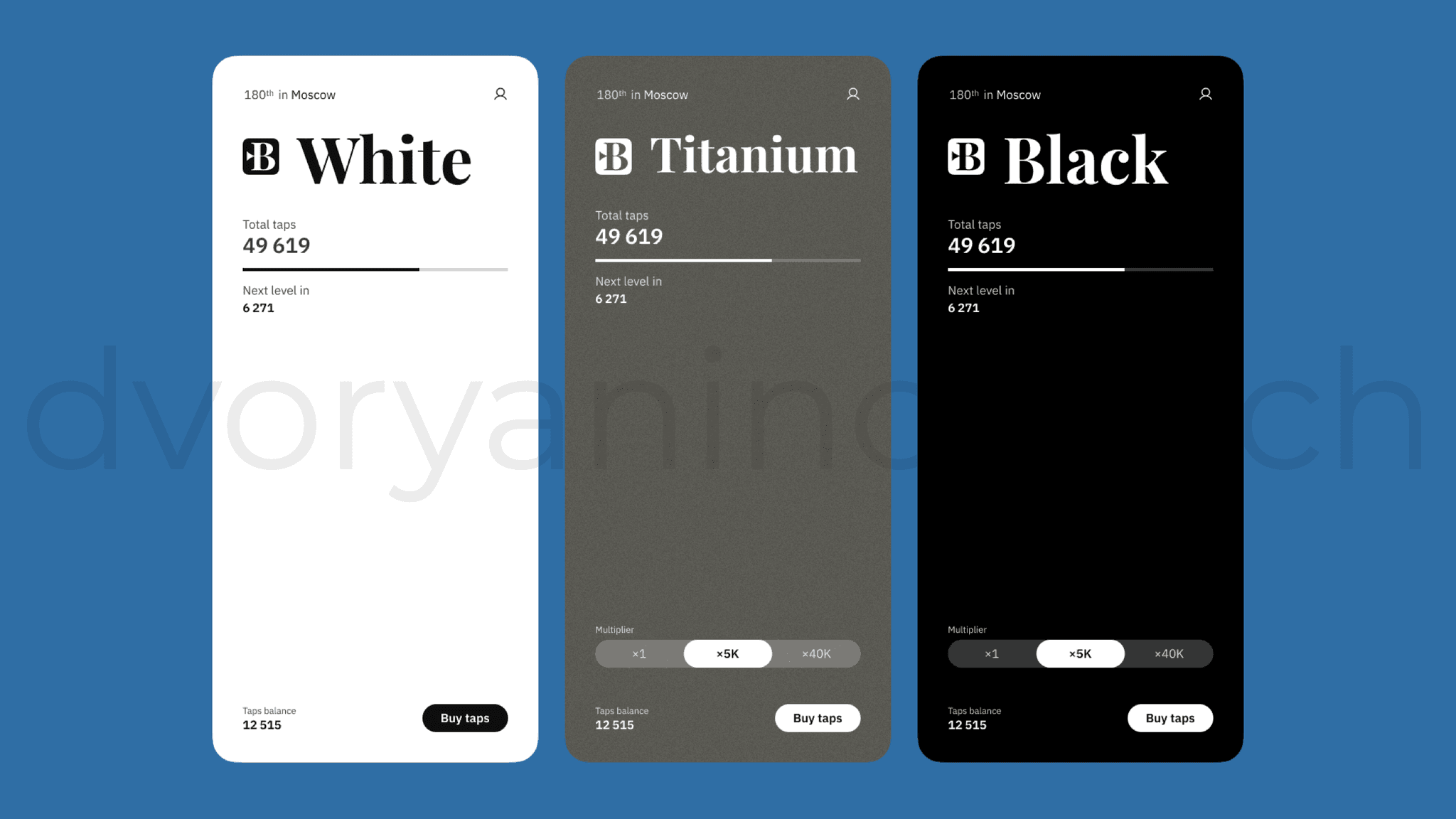 Color options for the page design